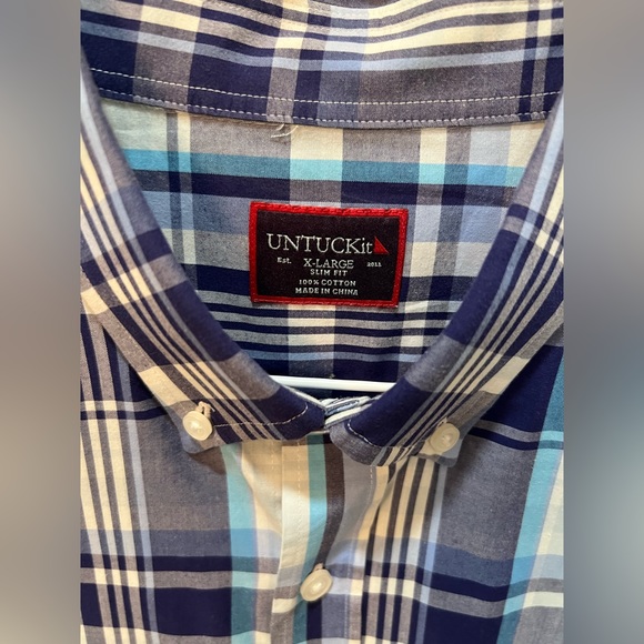 UNTUCKit Other - UNTUCKit XL Slim Fit - blue plaid